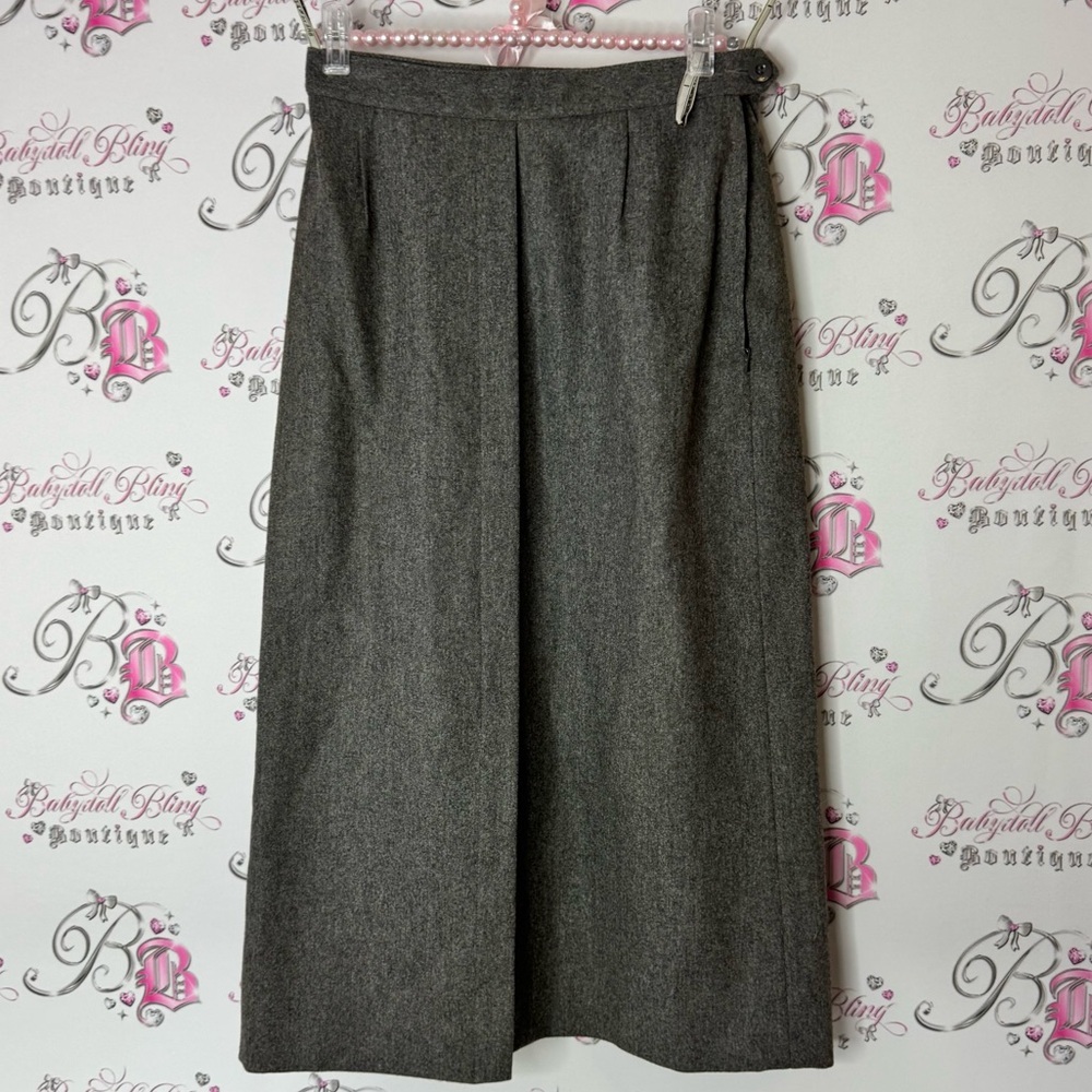 Escada skirt long wool made in Germany 🇩🇪 38 Heather Gray Skirt